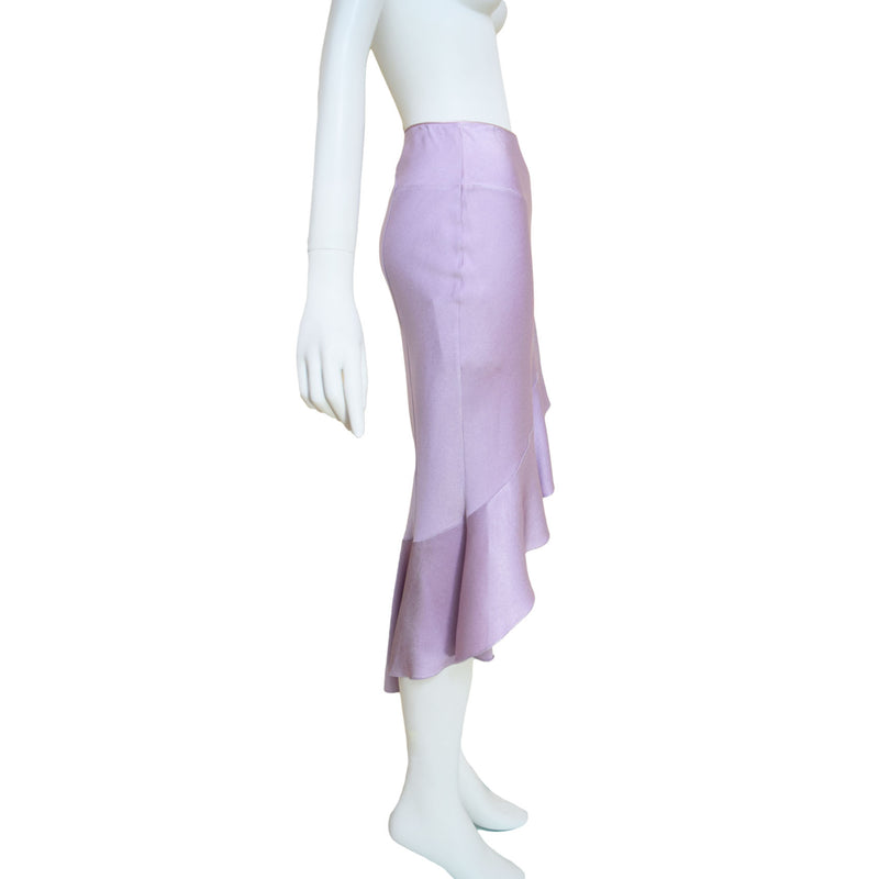 John Galliano Y2K Orchid Maxi Skirt