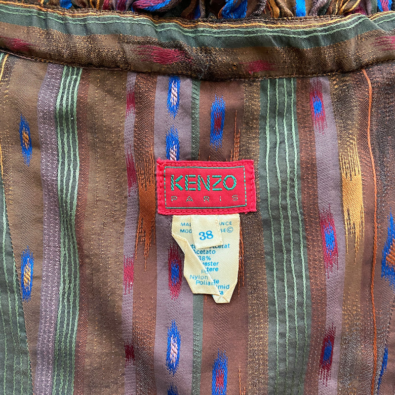 1980s Kenzo Paris Silk Corset Top
