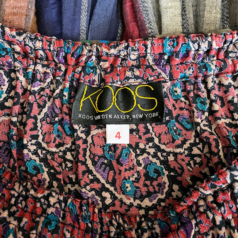 1980s Koos Van Den Akker Skirt Set