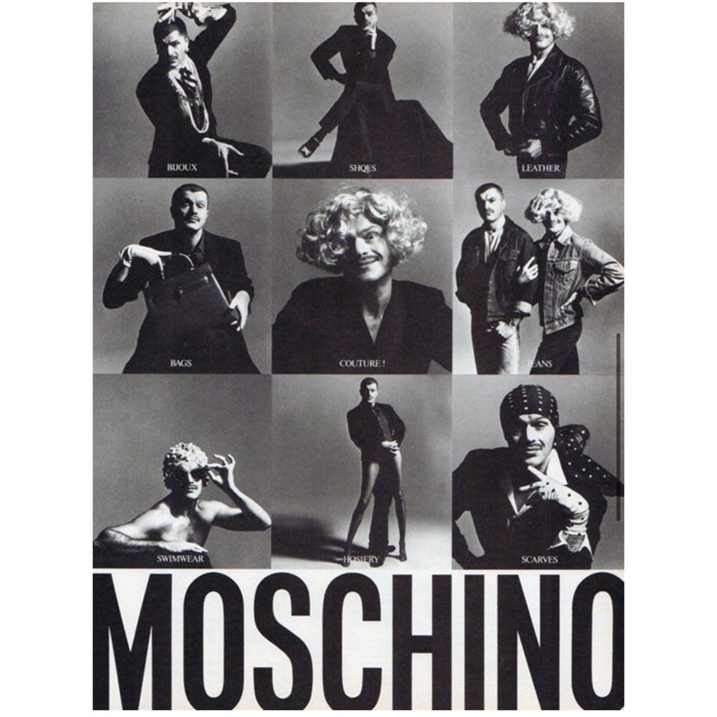 Moschino Cheap and Chic 1990s Iconic Art Print Skirt