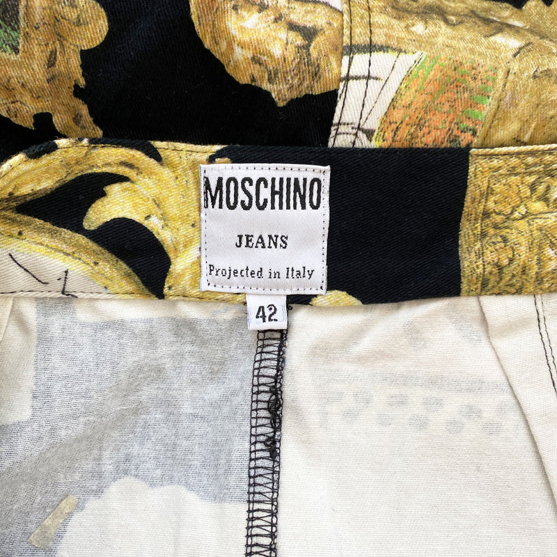 Moschino Cheap and Chic 1990s Iconic Art Print Skirt