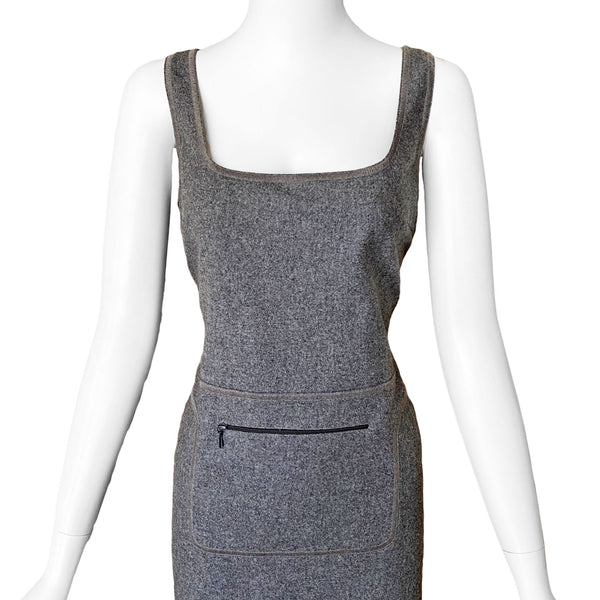 Miu Miu A/W 1999 Grey Wool Dress