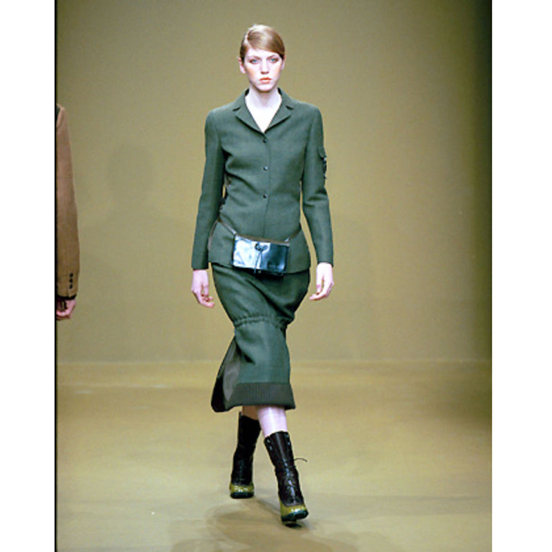 Miu Miu archive crossbody/sling/waist khaki bag from 1999