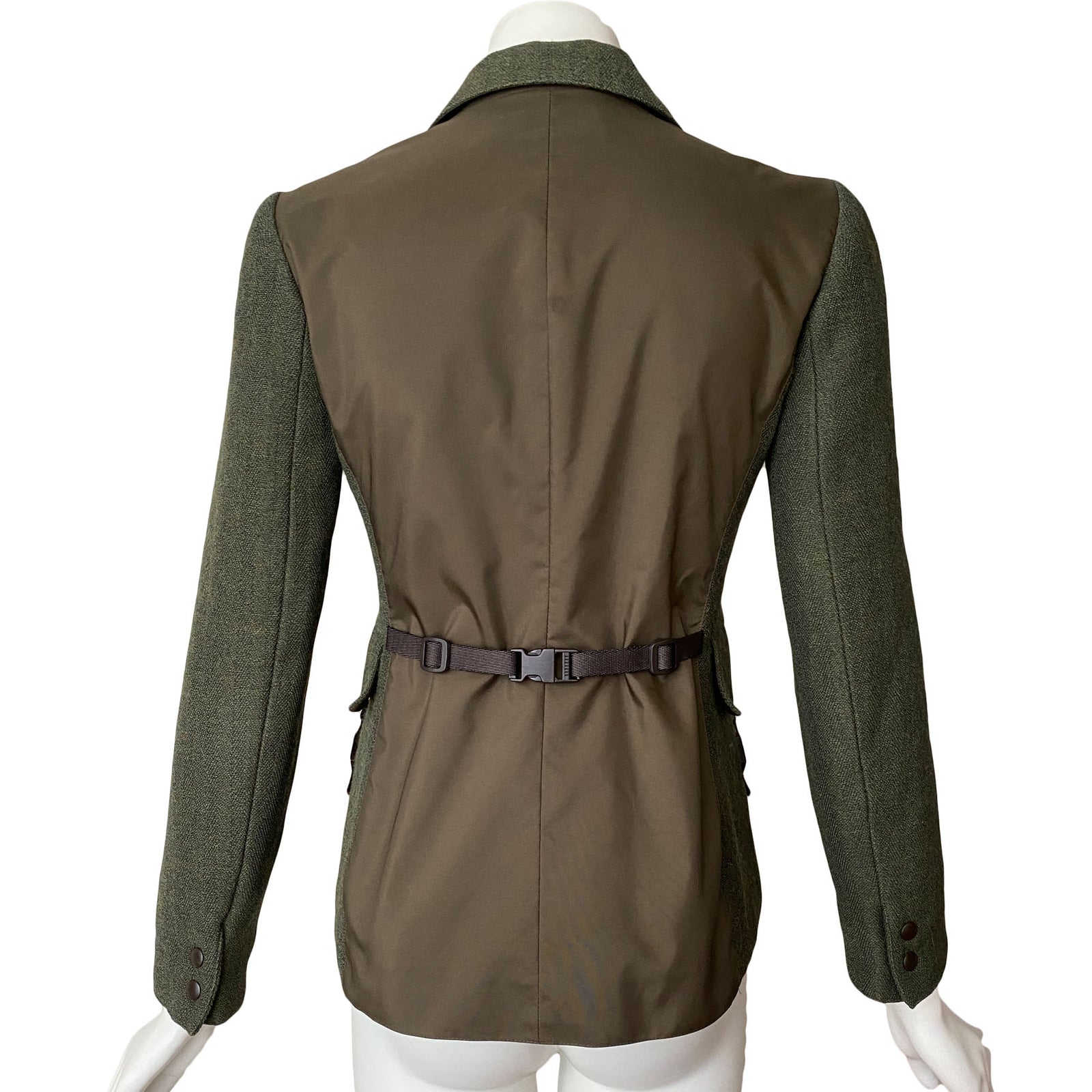 MIU MIU 99AW Belted Zip-up Jacket Archive Brown | eBay