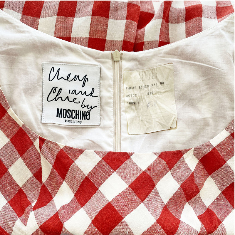 1990s Moschino Milkmaid Dress