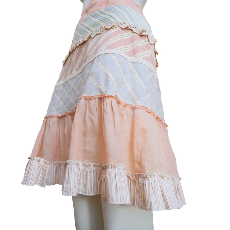 Y2K Moschino Cheap and Chic Tiered Skirt