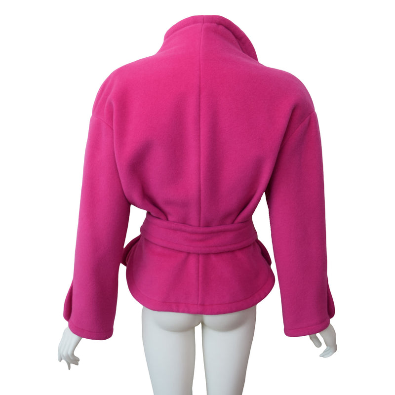 Thierry Mugler Activ 1980s Fuscia Wool Jacket