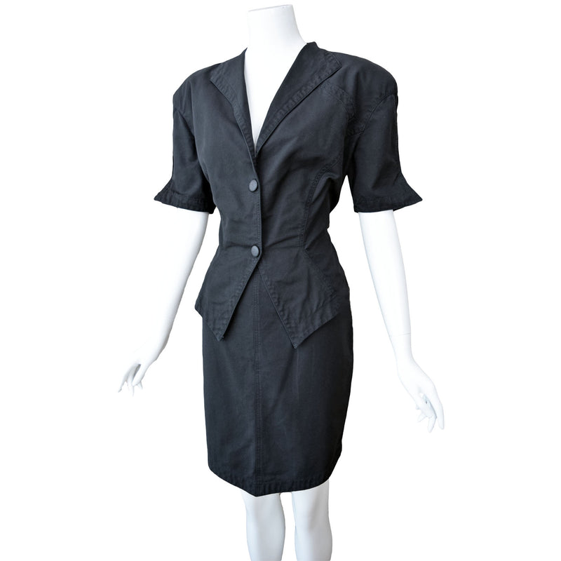 1980s Thierry Mugler Active Skirt Suit