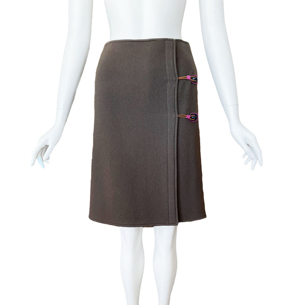Miu Miu A/W 1999 Wool Tech Skirt