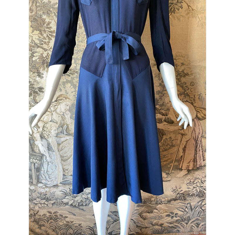1940s Navy Day Dress