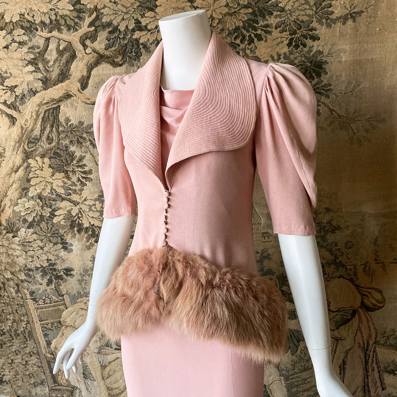 1930s Deco Dress & Jacket Set
