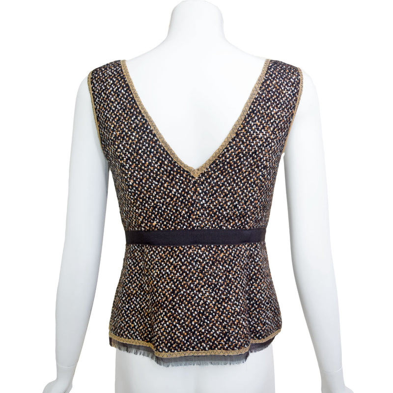 Prada AW 2000 Tweed Corset Top