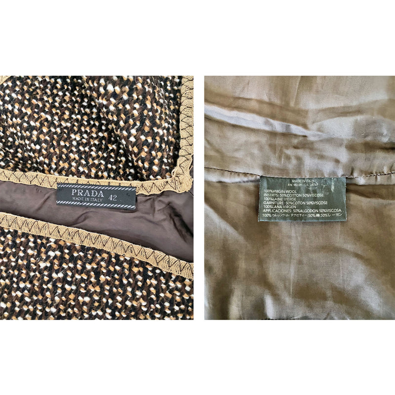 Prada AW 2000 Tweed Corset Top