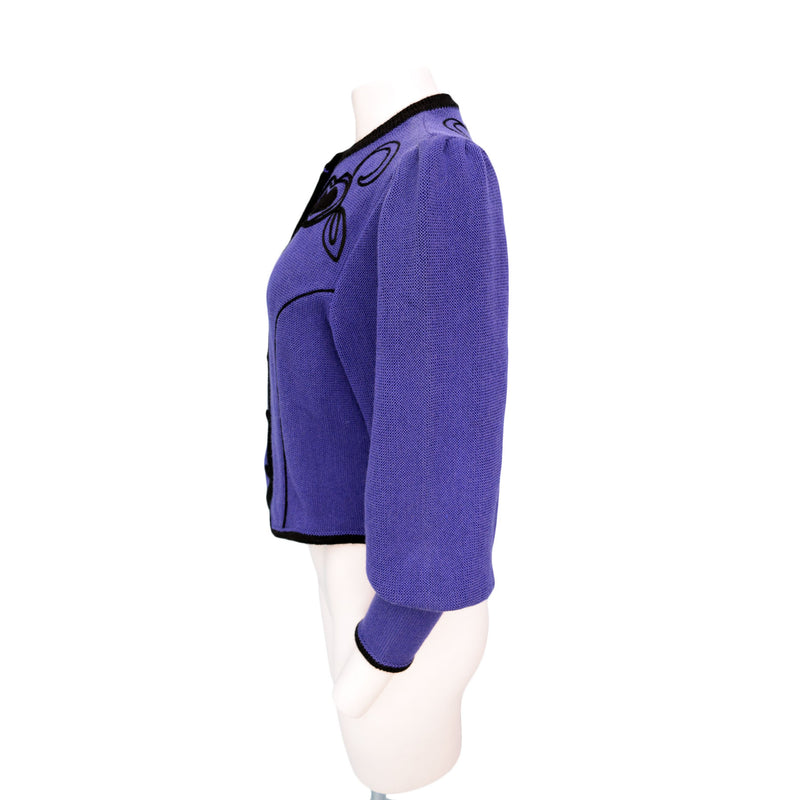1980s Heart Appliqué Cardigan