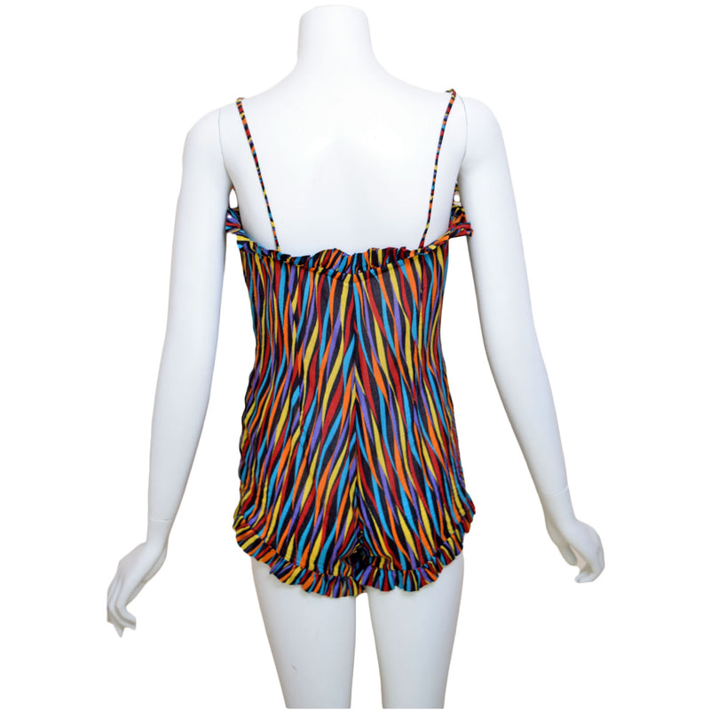 1980s Bodysuit & Reversible Skirt Set