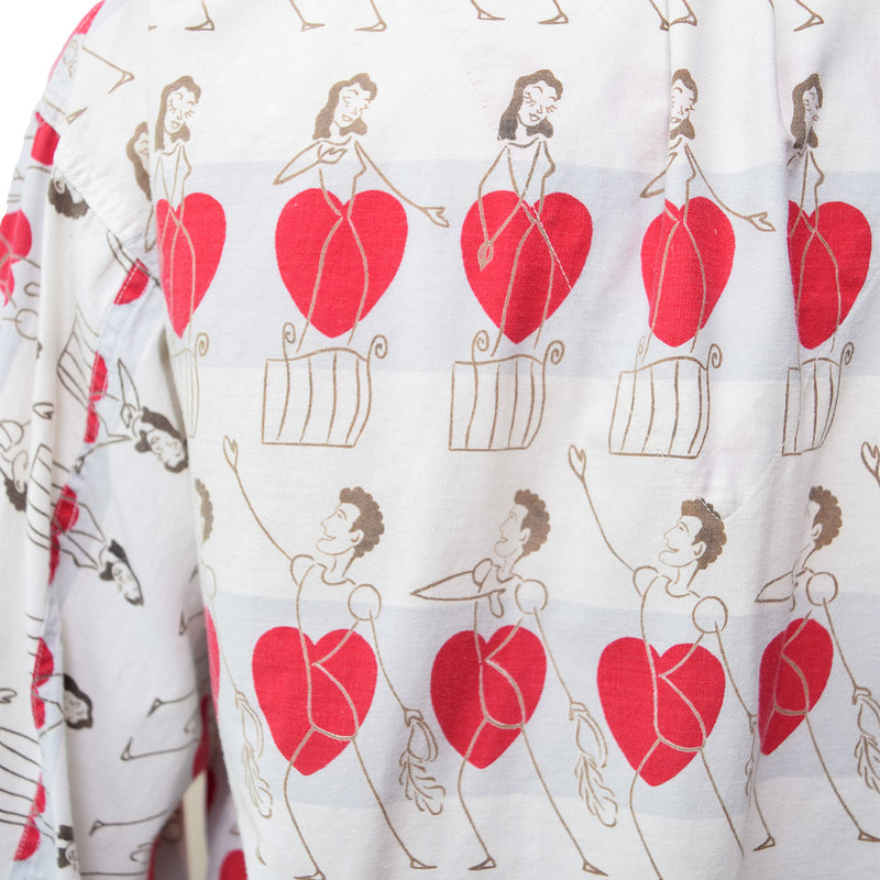 1950s Romeo & Juliet Print Top
