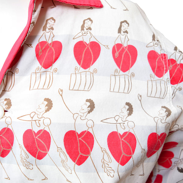 1950s Romeo & Juliet Print Top