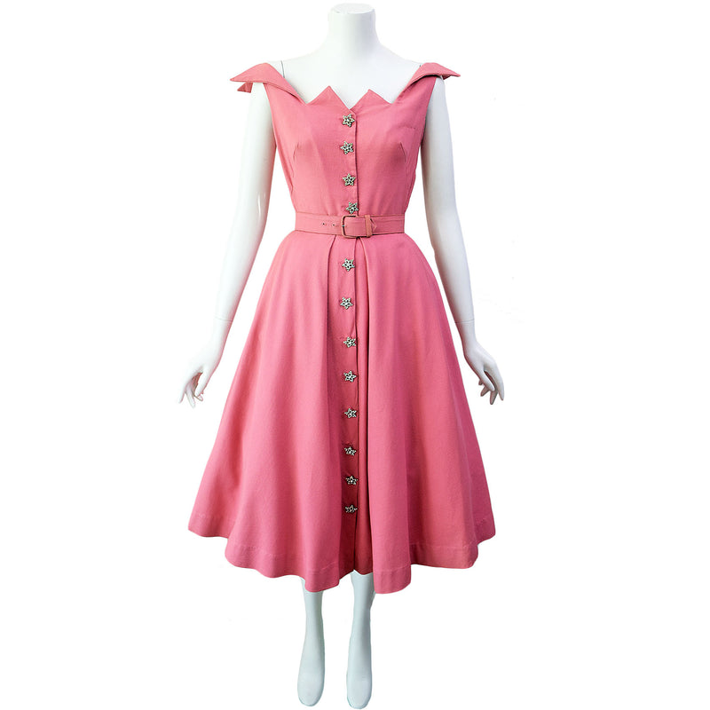 1950s Rhinestone Star Dress