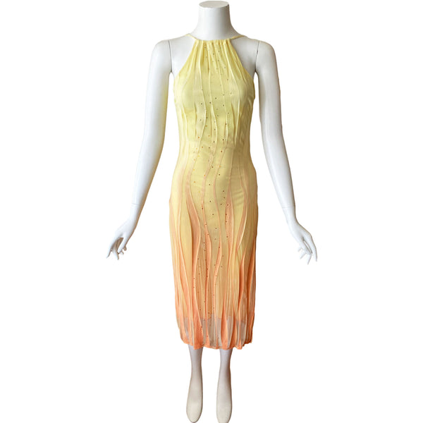 Versace Jeans Couture Y2K Ombre Slip Dress