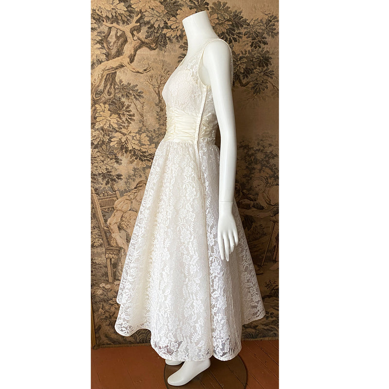 1960s Lace Wedding Dress & Bolero