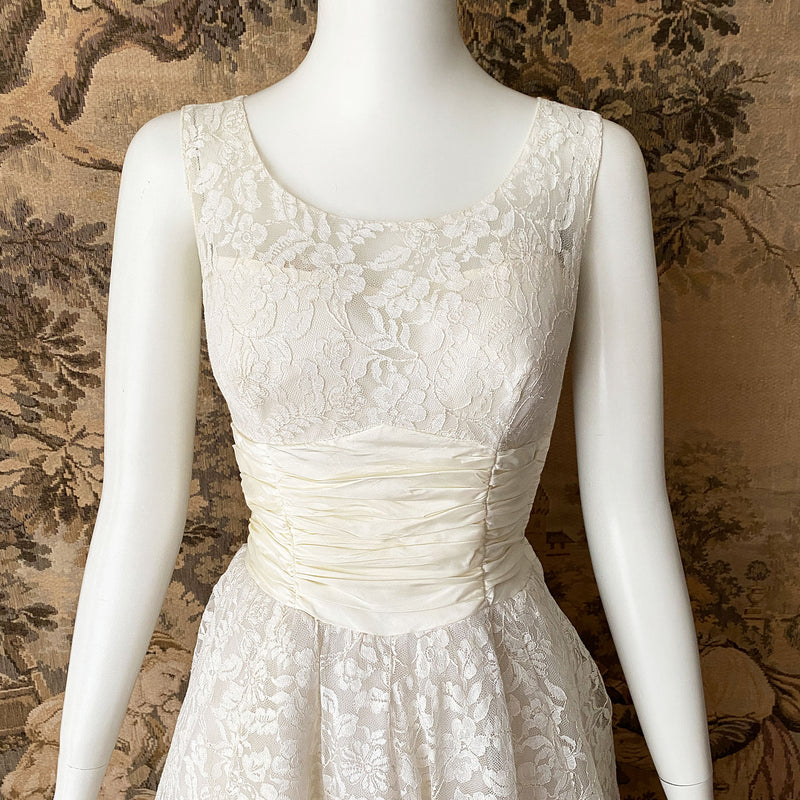 1960s Lace Wedding Dress & Bolero