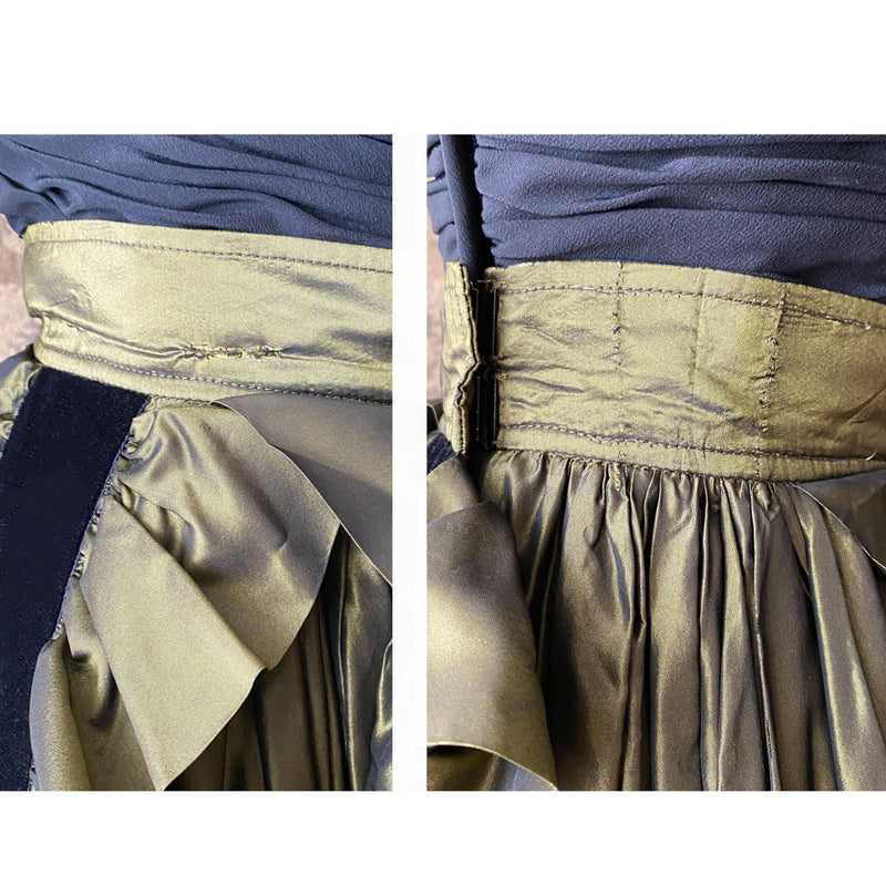 1980s Yves St Laurent Rive Gauche Silk Taffeta Party Skirt